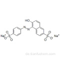 2-Naphthalinsulfonsäure, 6-Hydroxy-5- [2- (4-sulfophenyl) diazenyl] -, Natriumsalz (1: 2) CAS 2783-94-0